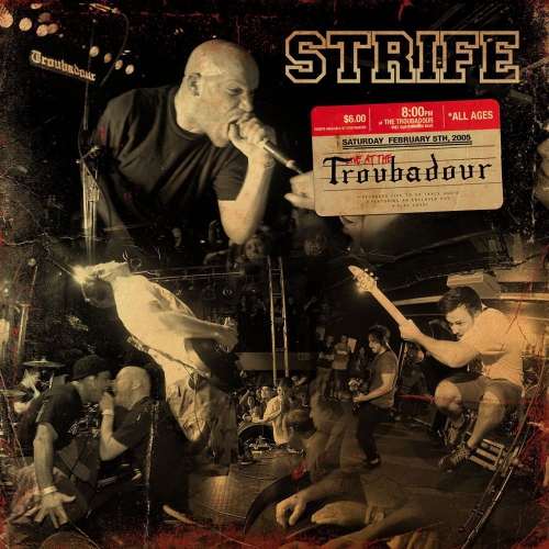 Strife - Live At The Troubadour vinyl cover