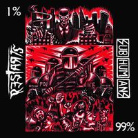 Subhumans; The Restarts - Split vinyl cover