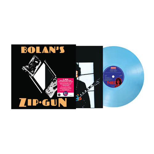 T.Rex - Bolan's Zip Gun (50th Anniversary; NAD; Bug Glasses Baby Blue) vinyl cover