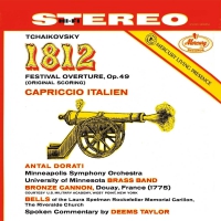Taylor/Dor Ti/Minneapolis Symphony Orchestra - Tchaikovsky: 1812 Overture; Capriccio Italien vinyl cover