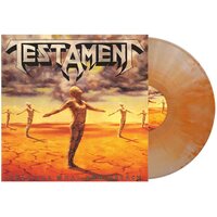 Testament - Practice What You Preach (Orange Bone Swirl) vinyl cover