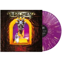 Testament - The Legacy (Purple With Yellow Splatter) vinyl cover