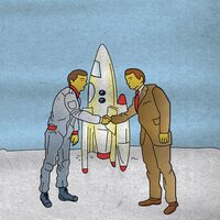 Thank You Scientist - Perils of Time Travel (Blue Swirl) vinyl cover