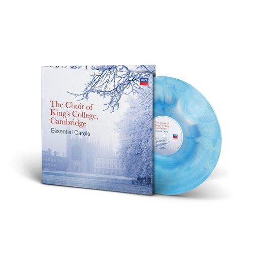 The Choir of King's College Cambridge - Best Of Essential Carols (Blue Splatter) vinyl cover