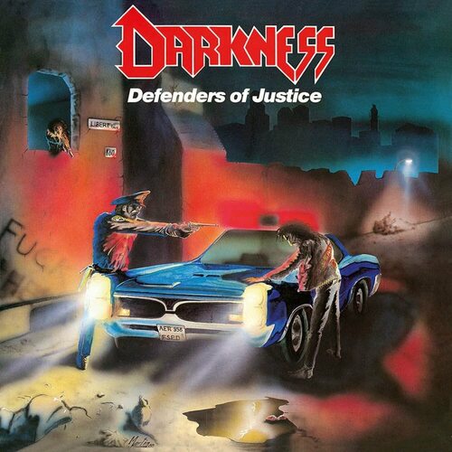 The Darkness - Defenders Of Justice (Splatter) vinyl cover