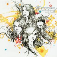 The Donnas - Gold Medal Limited Black & Gold Splatter Edition vinyl cover