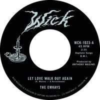 The Emkays - Let Love Walk Out Again b/w Through the Pines vinyl cover