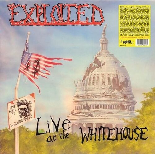 The Exploited - Live At The Whitehouse vinyl cover