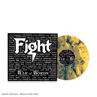 The Fight - War Of Words (Yellow/Transparent Blue Marbled) vinyl cover