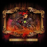 The Gloom In The Corner - Royal Discordance (Clear Purple Red Splatter etch on D side) vinyl cover