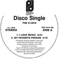 The O'Jays - I Love Music vinyl cover