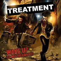 The Treatment - Wake Up The Neighborhood - Orange Marble vinyl cover