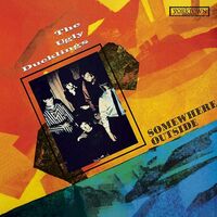 The Ugly Ducklings - Somewhere Outside (Fluorescent red with blue specs) vinyl cover