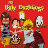 The Ugly Ducklings - Ugly Ducklings (Fluorescent yellow with red specs ) vinyl cover