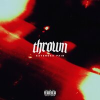 thrown - EXTENDED PAIN (White / Black Inkspot) vinyl cover