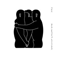 toe - OUr Latest Number (Black & White Half-And-Half) vinyl cover
