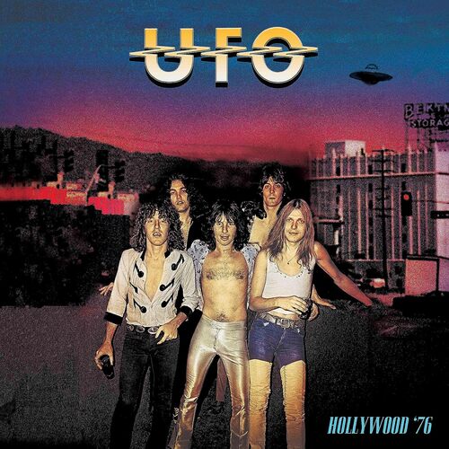 UFO - Hollywood '76 (Blue/Red Splatter) vinyl cover