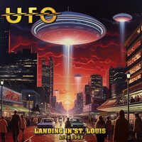 UFO - Landing In St. Louis; Live 1982 (Gold) vinyl cover