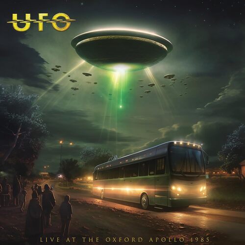 UFO - Live At The Oxford Apollo 1985 (Green) vinyl cover