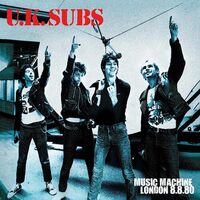 Uk Subs - Music Machine London 8/8/80 (Red) vinyl cover