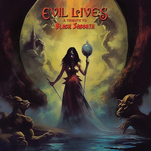 Various Artists - Evil Lives - A Tribute To Black Sabbath vinyl cover
