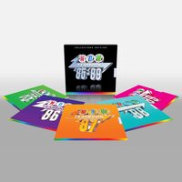 Various Artists - Now Yearbook 1985-1989 Extra (Green, Purple, Orange & Pink) vinyl cover