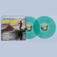 Various Artists - The Legends of Surf Guitar (Clear Aqua) vinyl cover