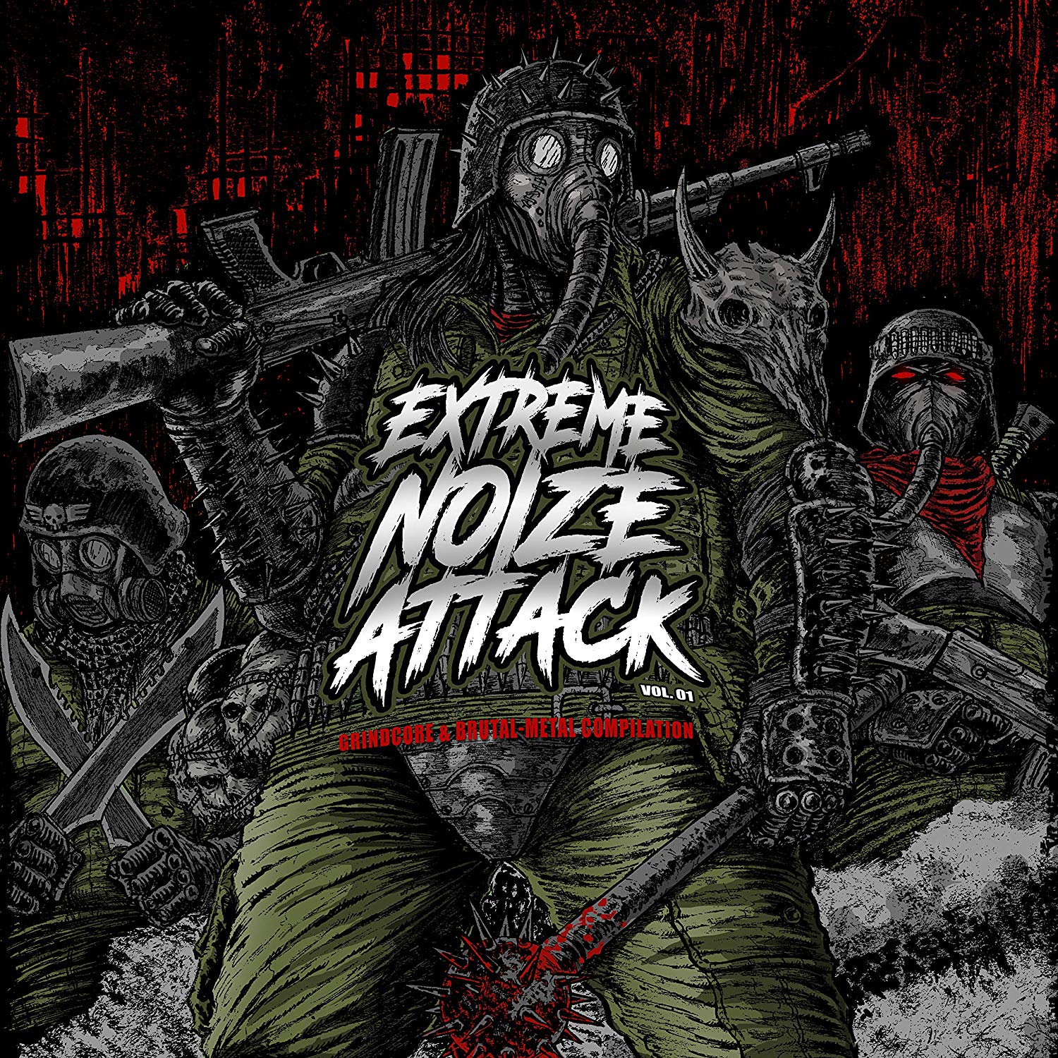 Various - Extreme Noize Attack Vol. 01 vinyl cover