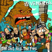 Venerea - The Shit Hits The Fans vinyl cover