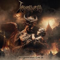 Venom - US Possession Tour 86 (Red & White Splatter) vinyl cover