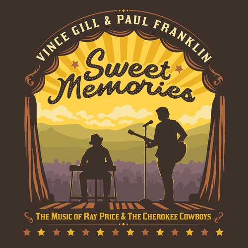 Vince Gill & Paul Franklin - Sweet Memories: The Music Of Ray Price & The Cherokee Cowboys vinyl cover