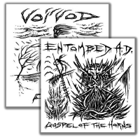 Voivod / Entombed A.d. - Split vinyl cover