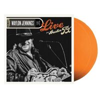 Waylon Jennings - Live From Austin, Tx '89 (Orange Blossom) vinyl cover
