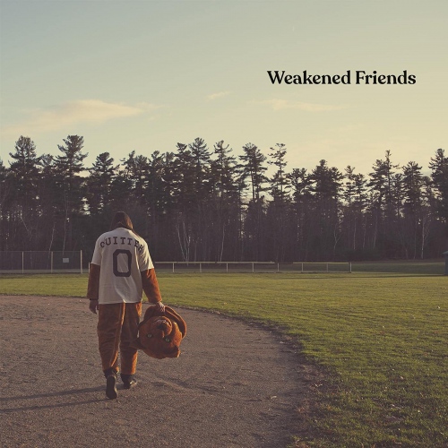 Weakened Friends - Quitter (Peach Swirl) vinyl cover