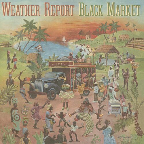 Weather Report - Black Market (Flaming Orange) vinyl cover