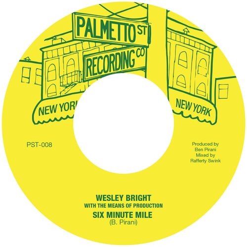 Wesley Bright & the Means of Production - Six Minute Mile vinyl cover