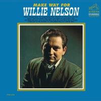 Willie Nelson - Make Way For Willie Audiophile Translucent Gold & Blue Swirl Limited Anniversary Edition Poster vinyl cover