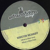 Winston Mcanuff - What A Man Sow vinyl cover