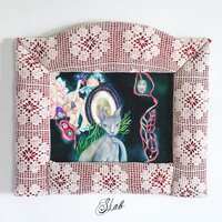 Wombo - Slab / Keesh Mountain (Cloudy Clear) vinyl cover