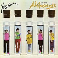 X-Ray Spex - Germfree Adolescents Limited Yellow With Blue-Green Splatter Edition vinyl cover