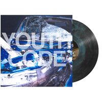Youth Code - Yours, With Malice (Sky Blue/Black Galaxy EP) vinyl cover