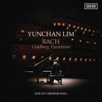 Yunchan Lim - J.S. Bach: Goldberg Variations Live at Carnegie Hall", New York", 2025 vinyl cover