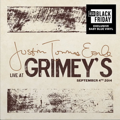 Justin Townes Earle - Live at Grimey's vinyl cover
