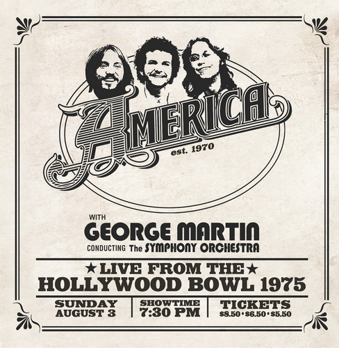 America - Live From The Hollywood Bowl 1975 vinyl cover