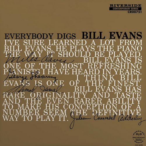 Bill Evans - Everybody Digs Bill Evans vinyl cover