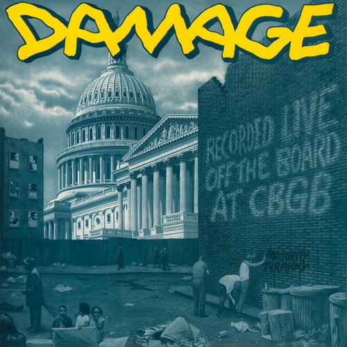 Damage - Recorded live off the board at CBGB vinyl cover
