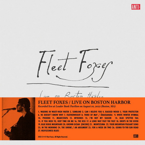 Fleet Foxes - Live on Boston Harbor vinyl cover