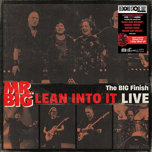 Mr Big - The Big Finish - Lean Into It Live vinyl cover