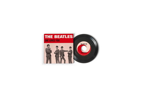 The Beatles - "She Loves You" vinyl cover