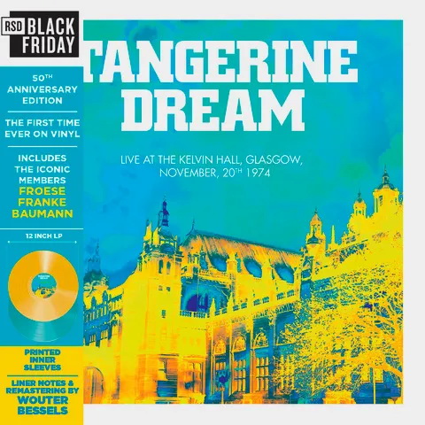 Tangerine Dream - Live at the Kelvin Hall, Glasgow 1974: 50th Anniversary Ediiton vinyl cover